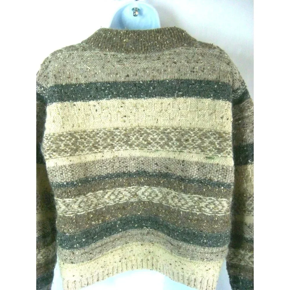 Vintage Y2K Gap Preppy Cardigan Sweater Medium Lambswool Mohair Multicolor - Picture 7 of 8